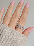 Heart Crown Sterling Silver Ring - view 8