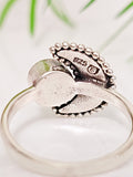 Sterling Silver Crescent Black Onyx Moon Ring - view 3