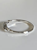 Sterling Silver Minimalist Tiny Turquoise Celtic Ring - view 4