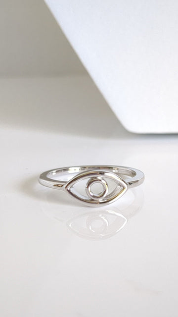 Sterling Silver 925 Eye Ring