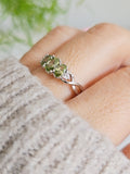 Sterling Silver Peridot Ring - view 10