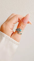 Sterling Silver Genuine Turquoise Paddle Ring - view 7