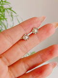 Sterling Silver 925 Natural Pearl Stud Earrings - view 6