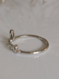 Sterling Silver 925 Love Cursive Script Ring - view 4