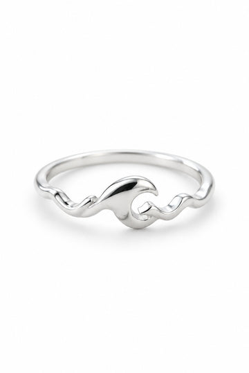 Dainty Wave Sterling Silver Ring