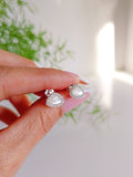 Sterling Silver 925 Mother of Pearl Stud Earrings - view 6