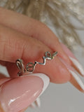 Sterling Silver 925 Love Cursive Script Ring - view 7