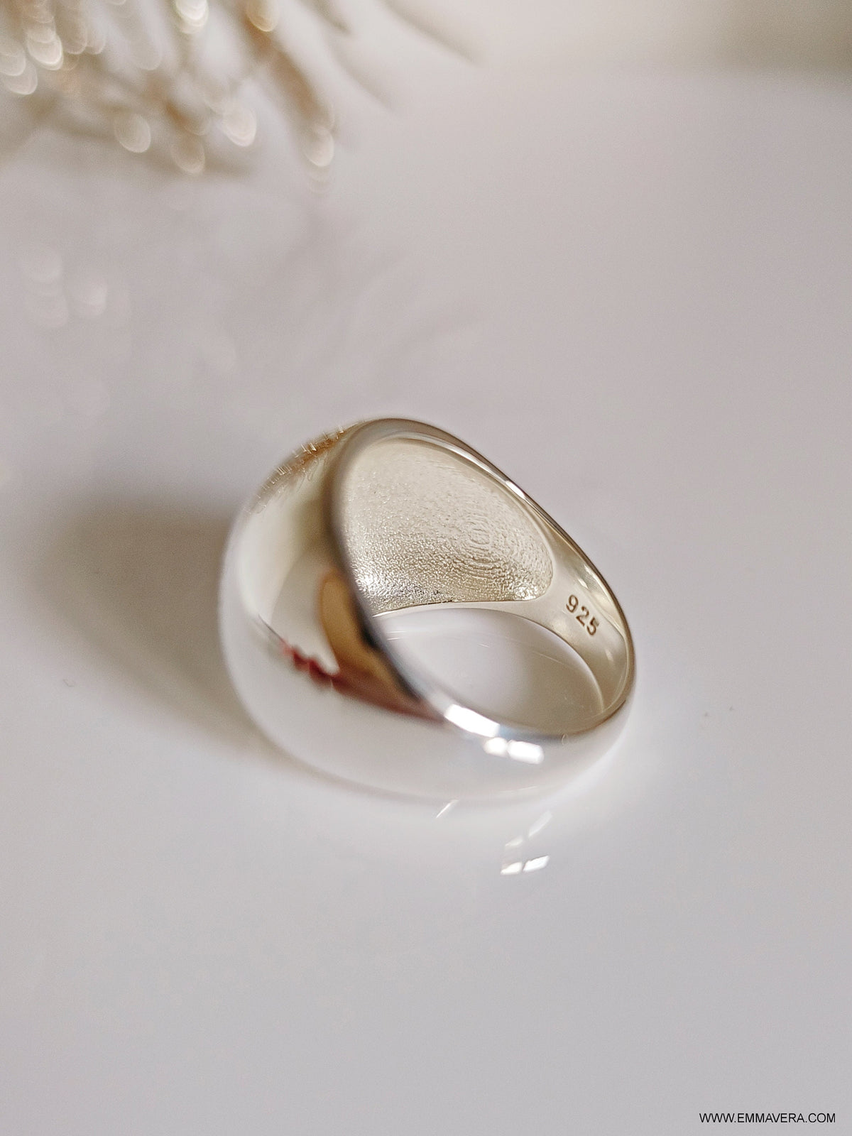 Sterling Silver High Polished Dome Ring - view 5