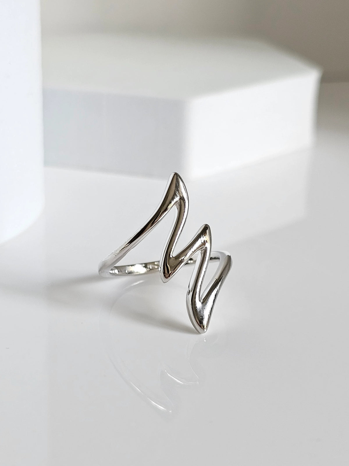 Sterling Silver Women Geometric Ring