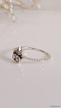 Sterling Silver 925 Lotus Flower Ring - view 2