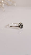 Sterling Silver 925 Lotus Flower Ring - view 6