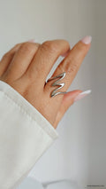 Sterling Silver Women Geometric Ring - view 8