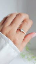 Sterling Silver Beaded Opal Ring Turquoise, Onyx, or Blue Opal - view 4