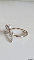 Sterling Silver 925 Dragonfly Ring - view 3