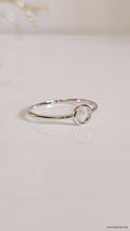 Sterling Silver Dainty Open Circle Ring - view 7