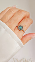 Sterling Silver Moon Phases Turquoise Ring - view 7