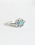 Sterling Silver Moon Phases Turquoise Ring - view 5