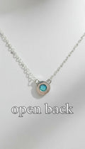 Sterling Silver 925 Delicate Turquoise Necklace - view 3