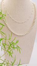 Sterling Silver Beaded Chain Necklace - view 9