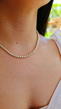 Sterling Silver Beaded Chain Necklace - view 7
