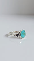 Sterling Silver Genuine Turquoise Bohemian Ring - view 3