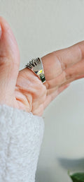 Sterling Silven Woven Statement Ring - view 7