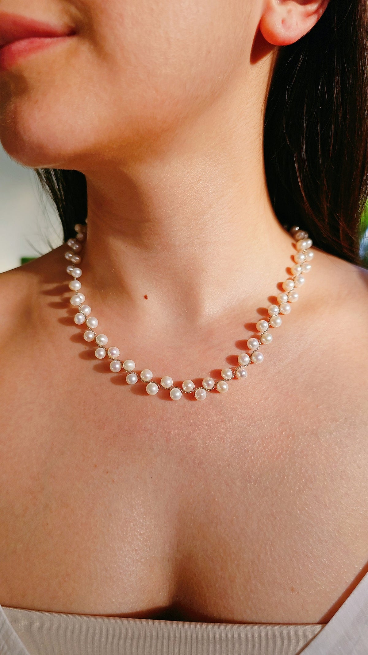 Genuine Freshwater Pearl Necklace - view 4