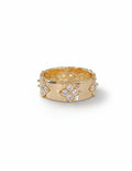 Gold Flower Statement Ring - view 4