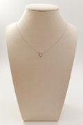 Sterling Silver Minimalist Moonstone Pendant Necklace - view 5