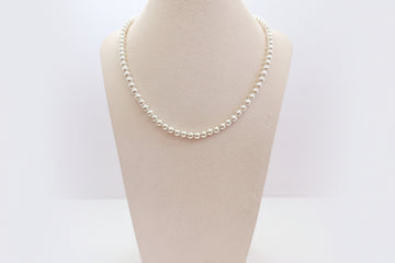 Sterling Silver Beaded Chain Necklace