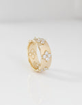 Gold Flower Statement Ring - view 3