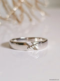 Sterling Silver Elegant Bar Geometric Ring - view 5