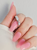 Sterling Silver Elegant Bar Geometric Ring - view 2