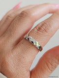 Sterling Silver Elegant Bar Geometric Ring - view 10