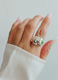 Sterling Silver High Polished Dome Ring - view 4