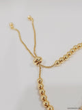 Gold Mother of Pearl Slider Bracelet - view 4