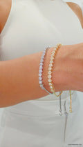 Gold Slider Tennis Bracelet - view 4