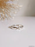 Sterling Silver Elegant Bar Geometric Ring - view 3