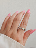 Sterling Silver Elegant Bar Geometric Ring - view 4