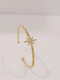 Starburst Gold Plated Bangle Charm - view 7