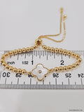 Gold Mother of Pearl Slider Bracelet - view 6