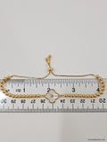 Gold Mother of Pearl Slider Bracelet - view 5
