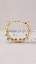 Bold Chunky Geometric Gold Bangle - view 7