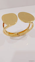 Bold Chunky Geometric Gold Bangle - view 9