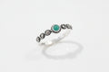 Sterling Silver 925 Emerald Marcasite Ring