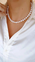 Classy Women's Natural Pearl Necklace - view 3
