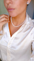 Classy Women's Natural Pearl Necklace - view 4
