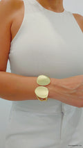 Bold Women's Gold Bangle - view 4