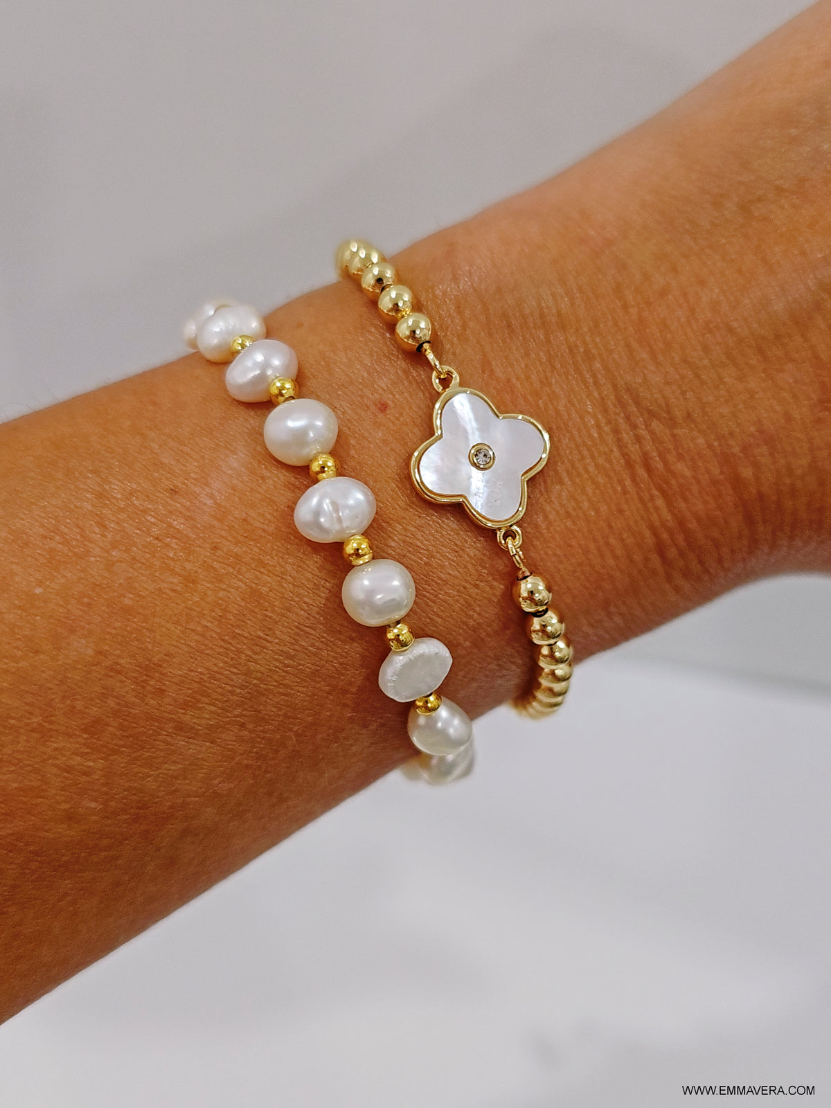 Genuine Fresh Water Pearl Slider Bracelet - view 6