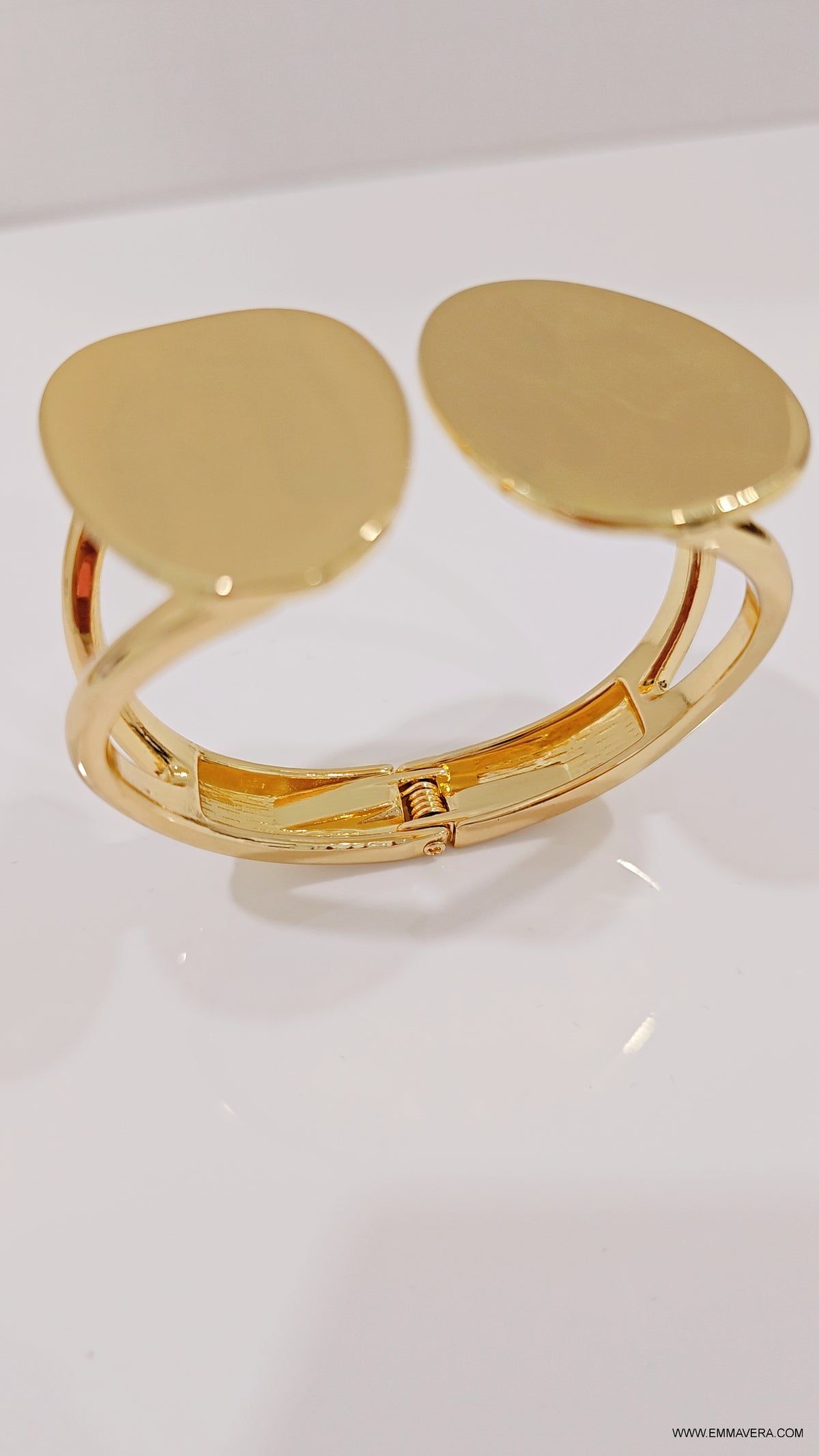 Bold Women's Gold Bangle - view 6